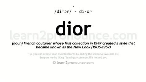 dior traduccion|dior meaning slang.